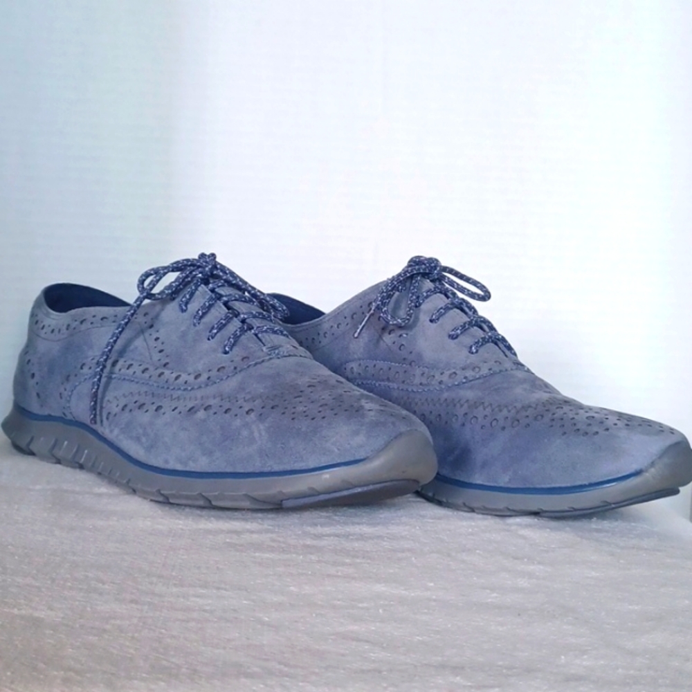 Cole Haan, Zero Grade, Blue Suede shoes. SZ. 8.5